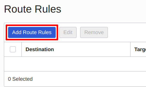 Adding Route Rules