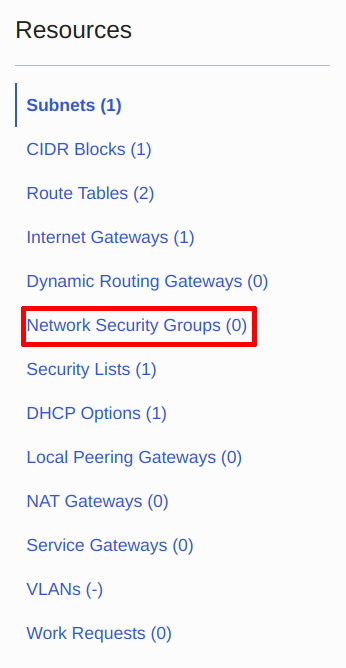 Navigate to Network Security Groups