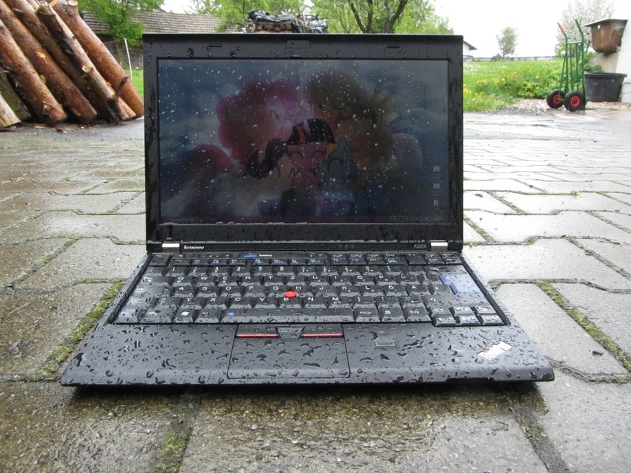 Thinkpad having a shower