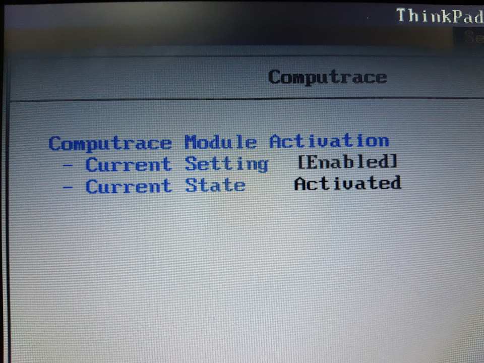 uninstall computrace